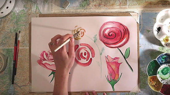 Learn How to Paint Roses
